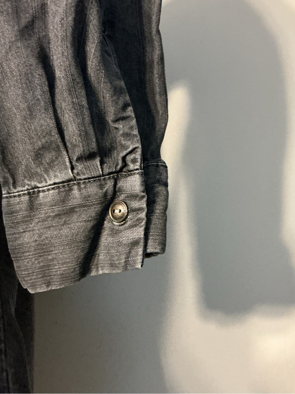 Jane + Delancey Black Denim Button Down - Picture 6 of 11
